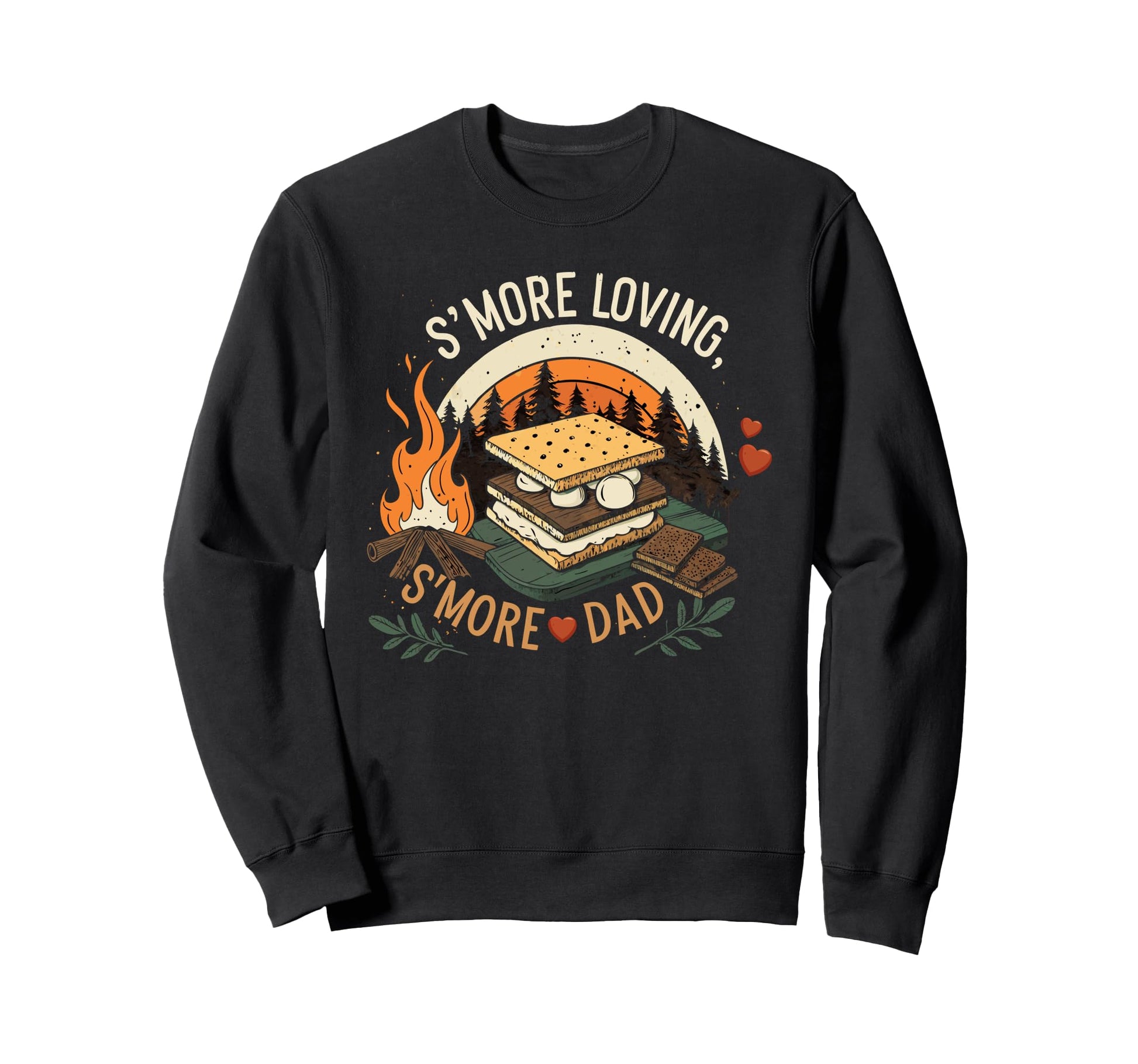 Smore Dad Adventure Fathers Day Sweatshirt - Fun Novelty Design for Adults - T-Shirt, Sweatshirt, Hoodie