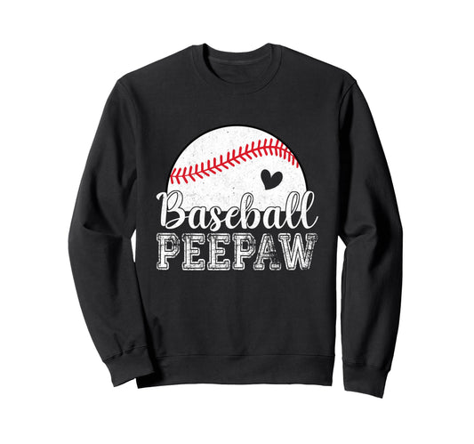 Baseball Peepaw Gifts Fathers Day Sweatshirt - Trendy Graphic Unisex - T-Shirt, Sweatshirt, Hoodie