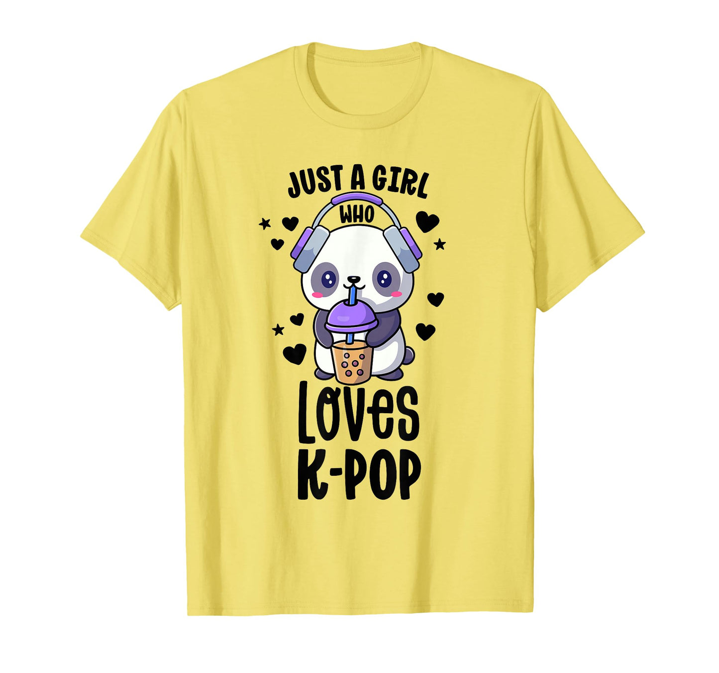 Just Who Loves K Pop Gift Kawaii Boba T-Shirt - Unique Graphic for Adults - T-Shirt, Sweatshirt, Hoodie