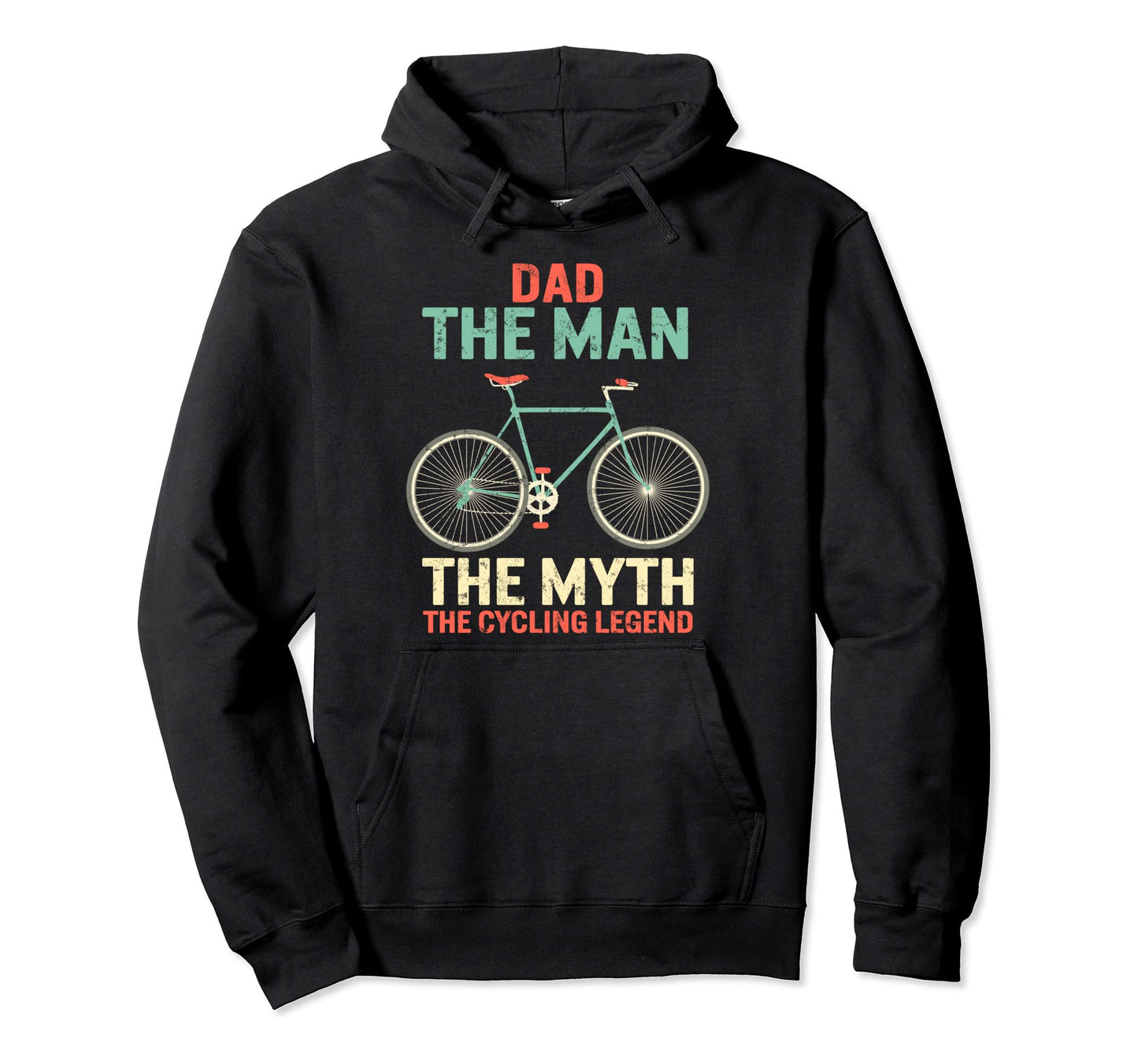 Fathers Day Dad Myth Cycling Legend Hoodie - Trendy Graphic Men Women - T-Shirt, Sweatshirt, Hoodie
