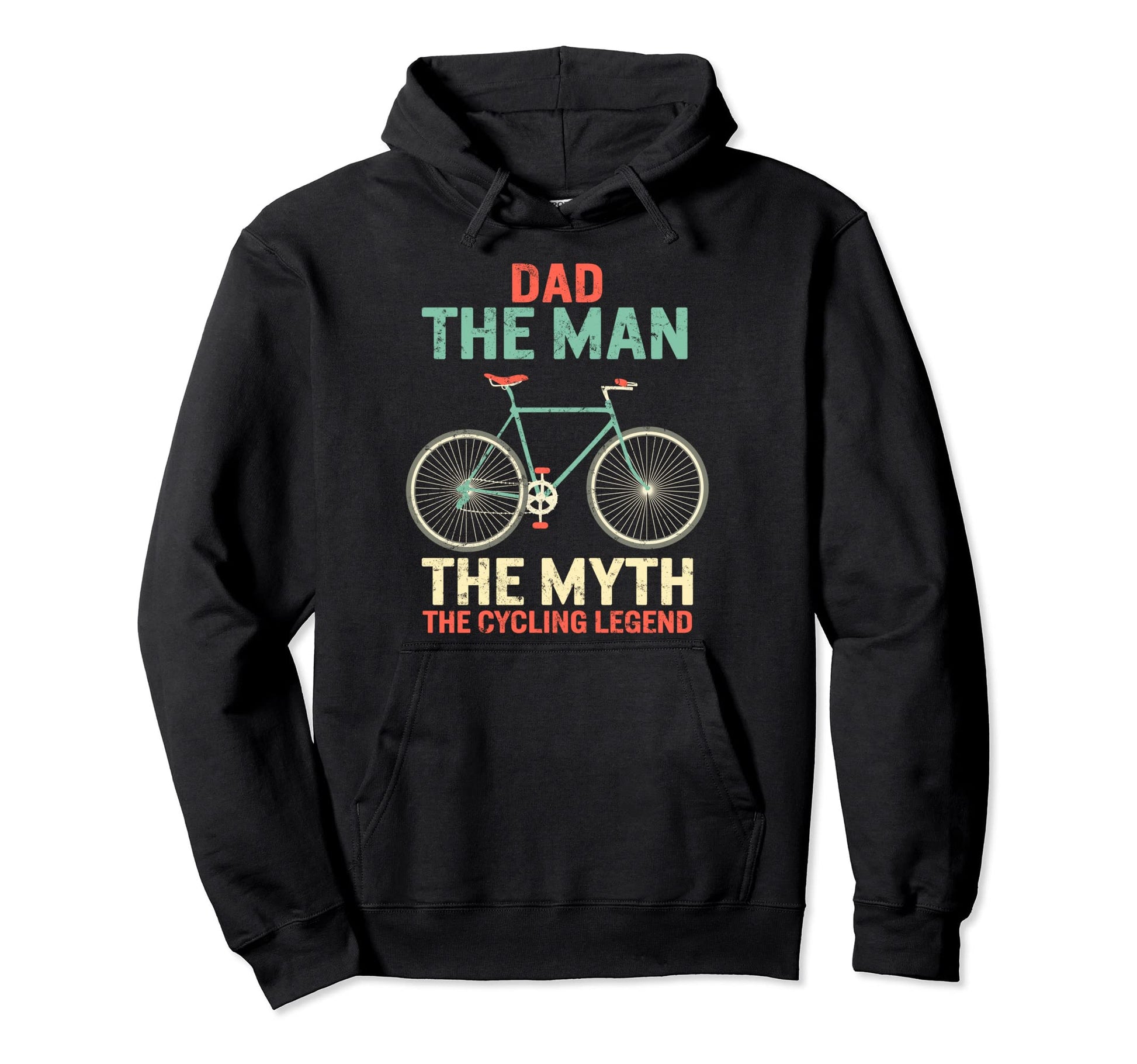 Fathers Day Dad Myth Cycling Legend Hoodie - Trendy Graphic Men Women - T-Shirt, Sweatshirt, Hoodie