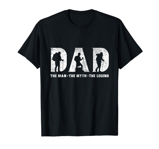 Camping Dad Myth Legend Fathers Day T-Shirt - Graphic Print Men Women - T-Shirt, Sweatshirt, Hoodie