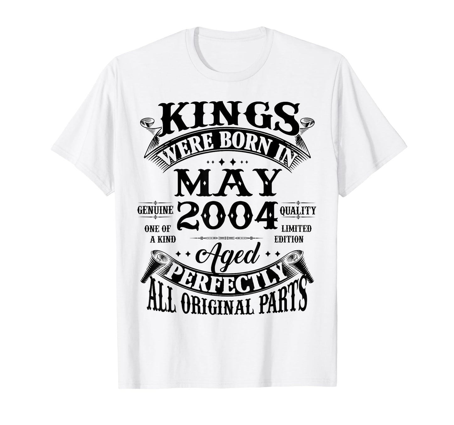 22Nd Birthday Gift Kings Born May 2004 T-Shirt - Graphic Print Men Women - T-Shirt, Sweatshirt, Hoodie