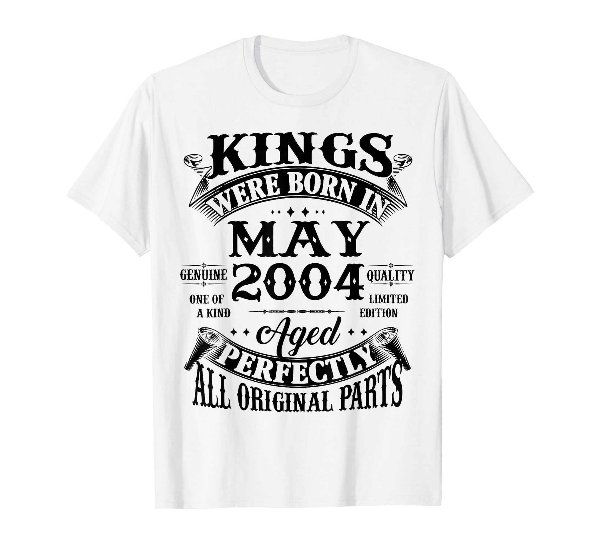 22Nd Birthday Gift Kings Born May 2004 T-Shirt - Graphic Print Men Women - T-Shirt, Sweatshirt, Hoodie