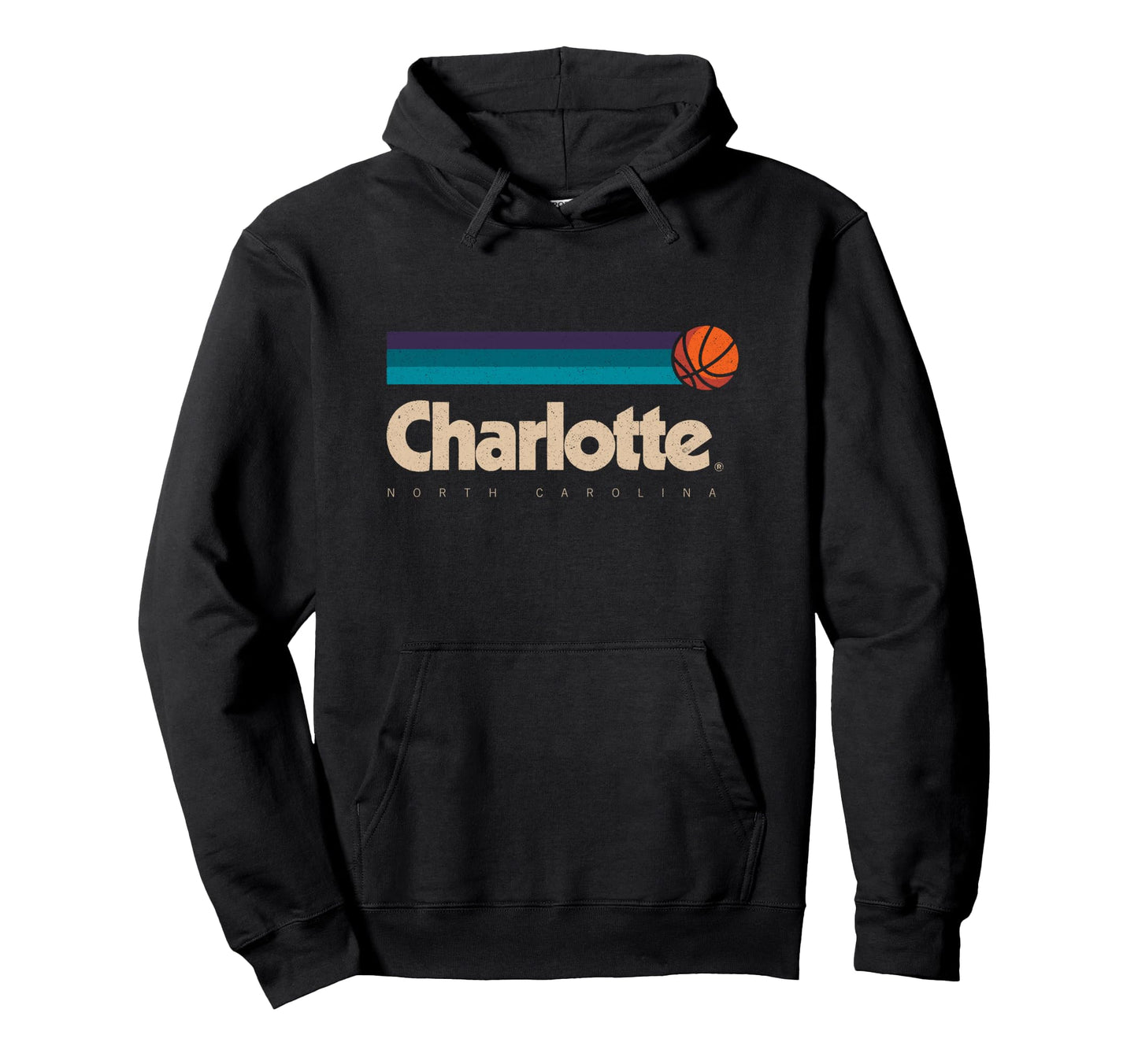 Charlotte Basketball B Ball City Hoodie - Casual Everyday Wear Unisex - T-Shirt, Sweatshirt, Hoodie