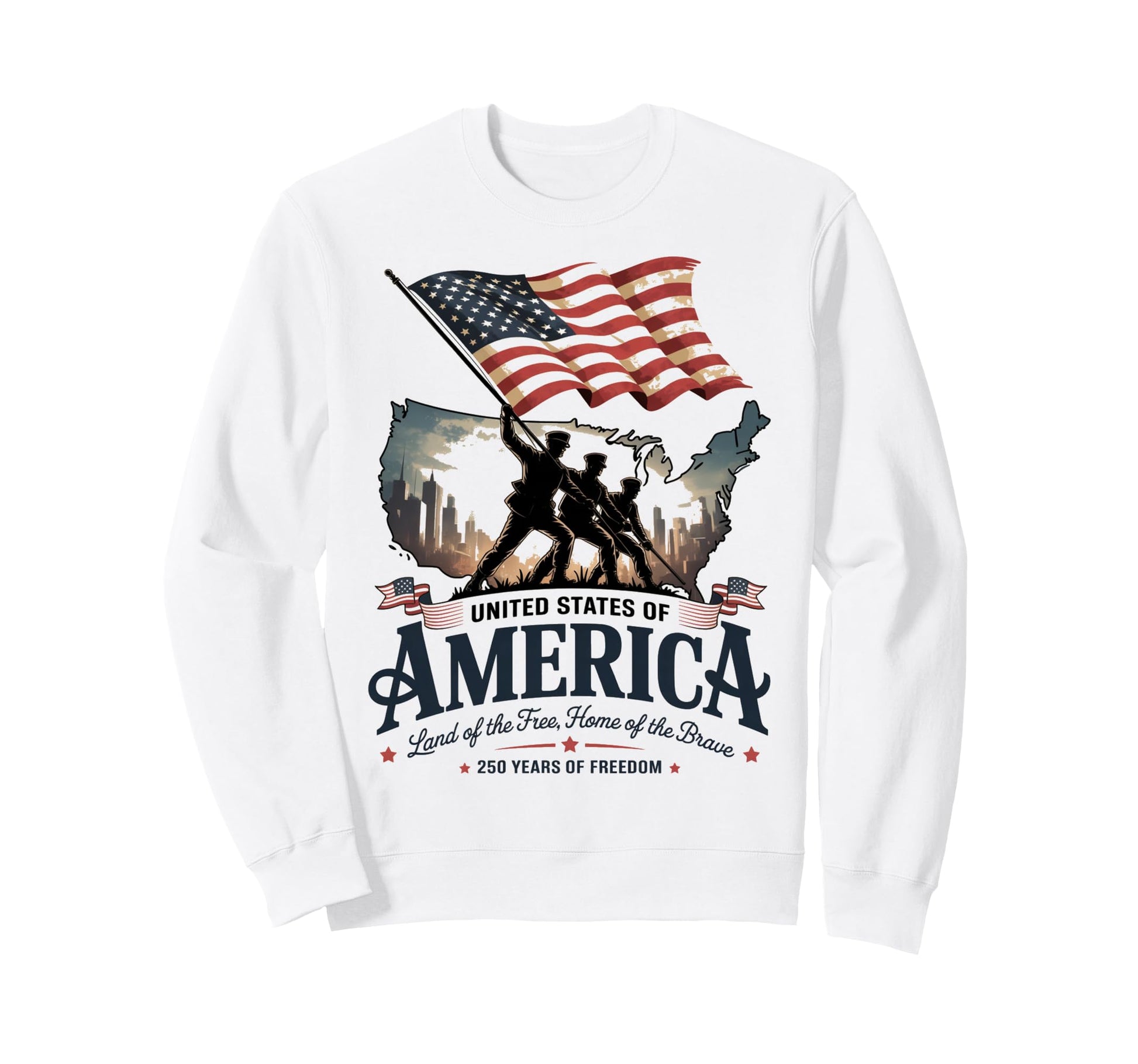 United States 250 Year Sweatshirt - Minimalist Print for Adults - T-Shirt, Sweatshirt, Hoodie