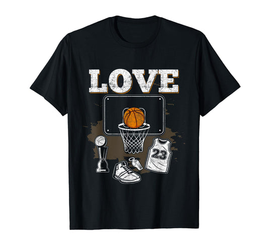 Basketball Gifts Mom Dad Basketball Hoodie - Minimalist Print for Adults - T-Shirt, Sweatshirt, Hoodie