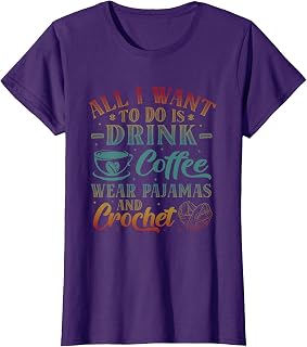 Coffee Pajamas and Crochet - Love Crocheting T-Shirt Unisex T-shirt, Sweatshirt, Hoodie, Long Sleeve Tee - T-Shirt, Sweatshirt, Hoodie