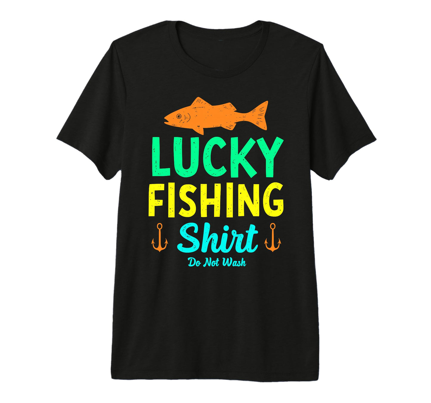 Lucky Fishing Do Not Wash Bass T-Shirt - Custom Art Print for Adults - T-Shirt, Sweatshirt, Hoodie
