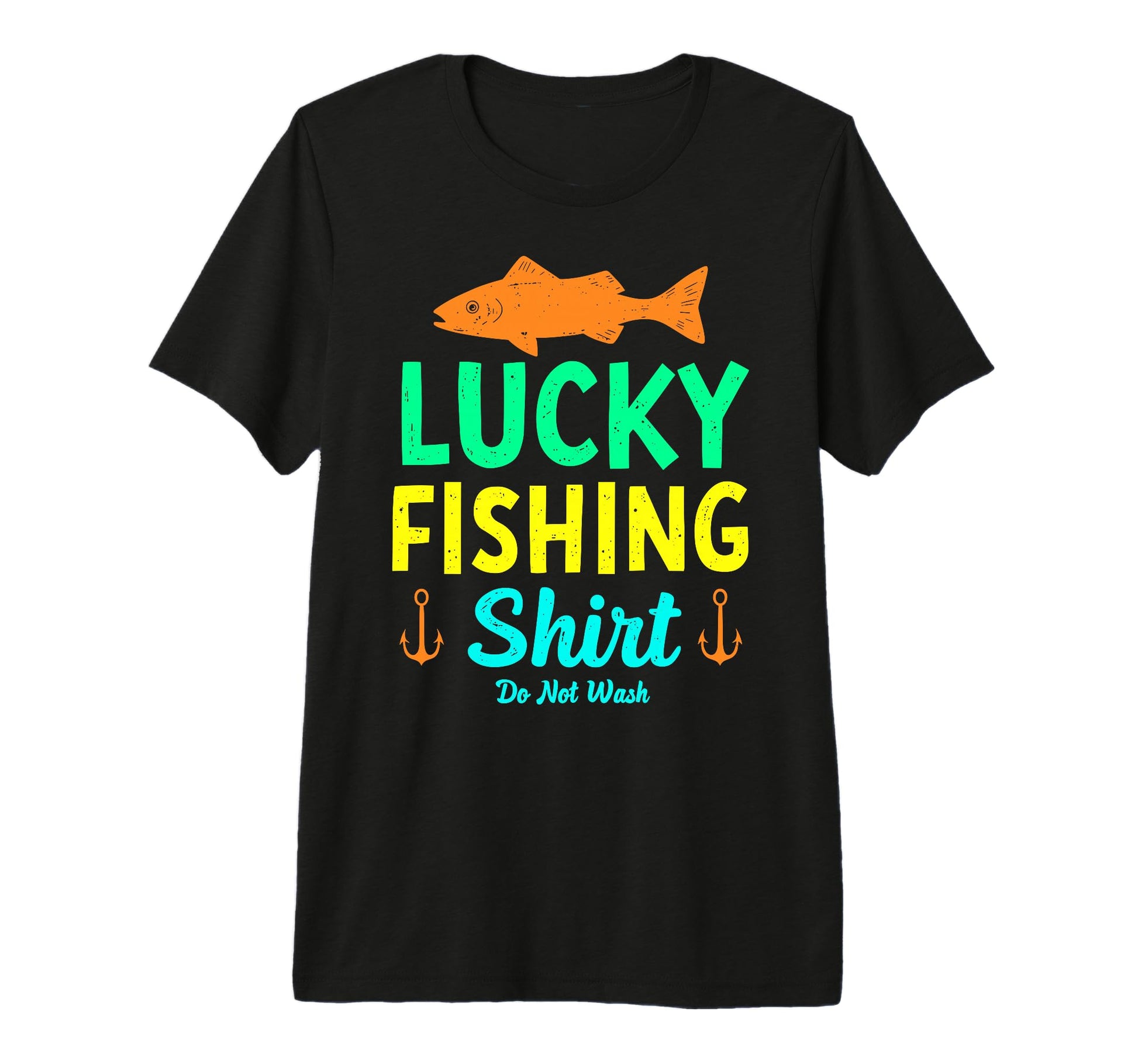 Lucky Fishing Do Not Wash Bass T-Shirt - Custom Art Print for Adults - T-Shirt, Sweatshirt, Hoodie
