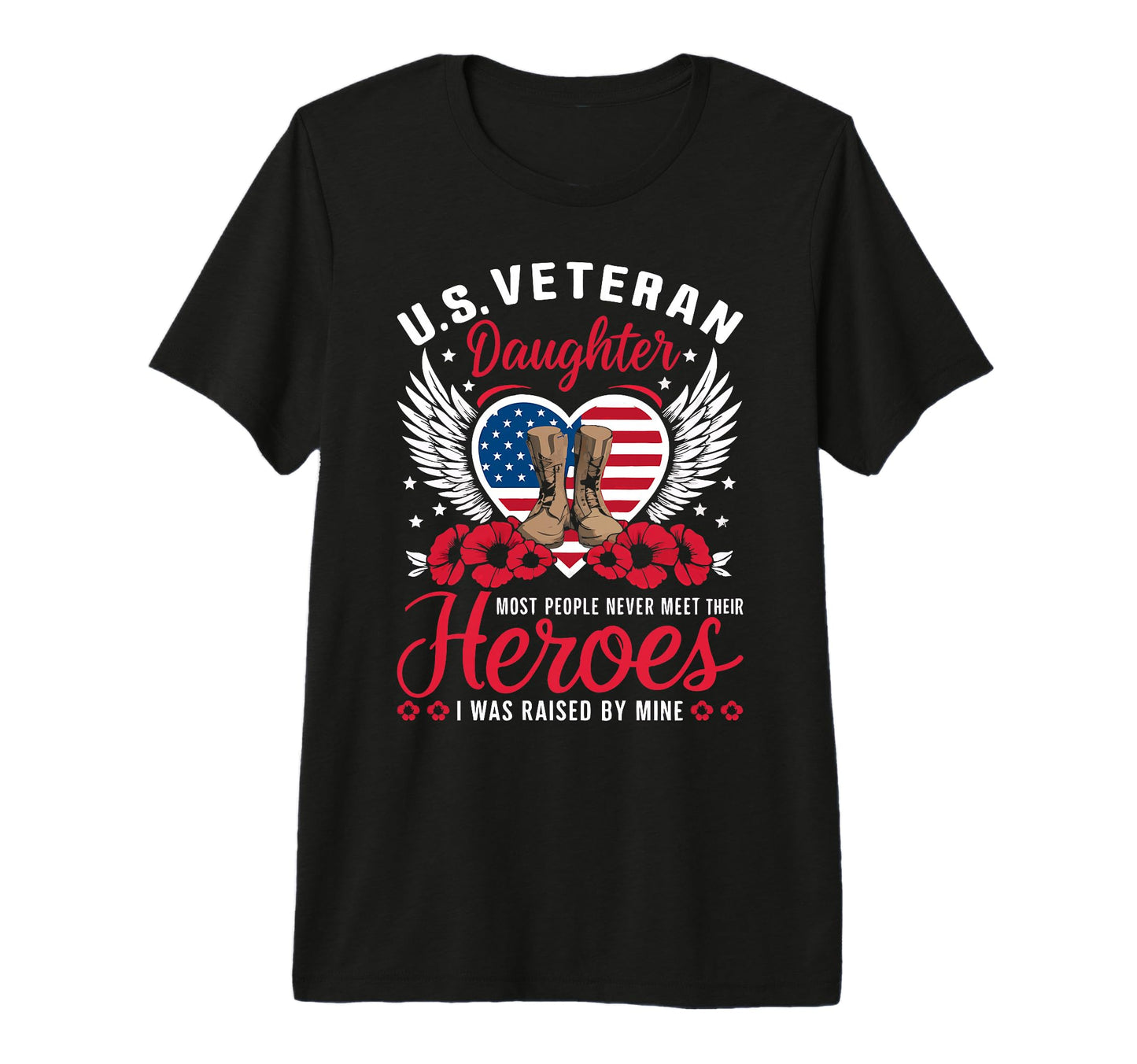 Veteran Daughter Dad Mom Usa Veterans Day T-Shirt - Unique Graphic Unisex - T-Shirt, Sweatshirt, Hoodie