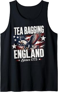 Tea Bagging England Since 1773 Retro Eagle 4th of July Tees Tank Top Unisex T-shirt, Sweatshirt, Hoodie, Long Sleeve Tee - T-Shirt, Sweatshirt, Hoodie
