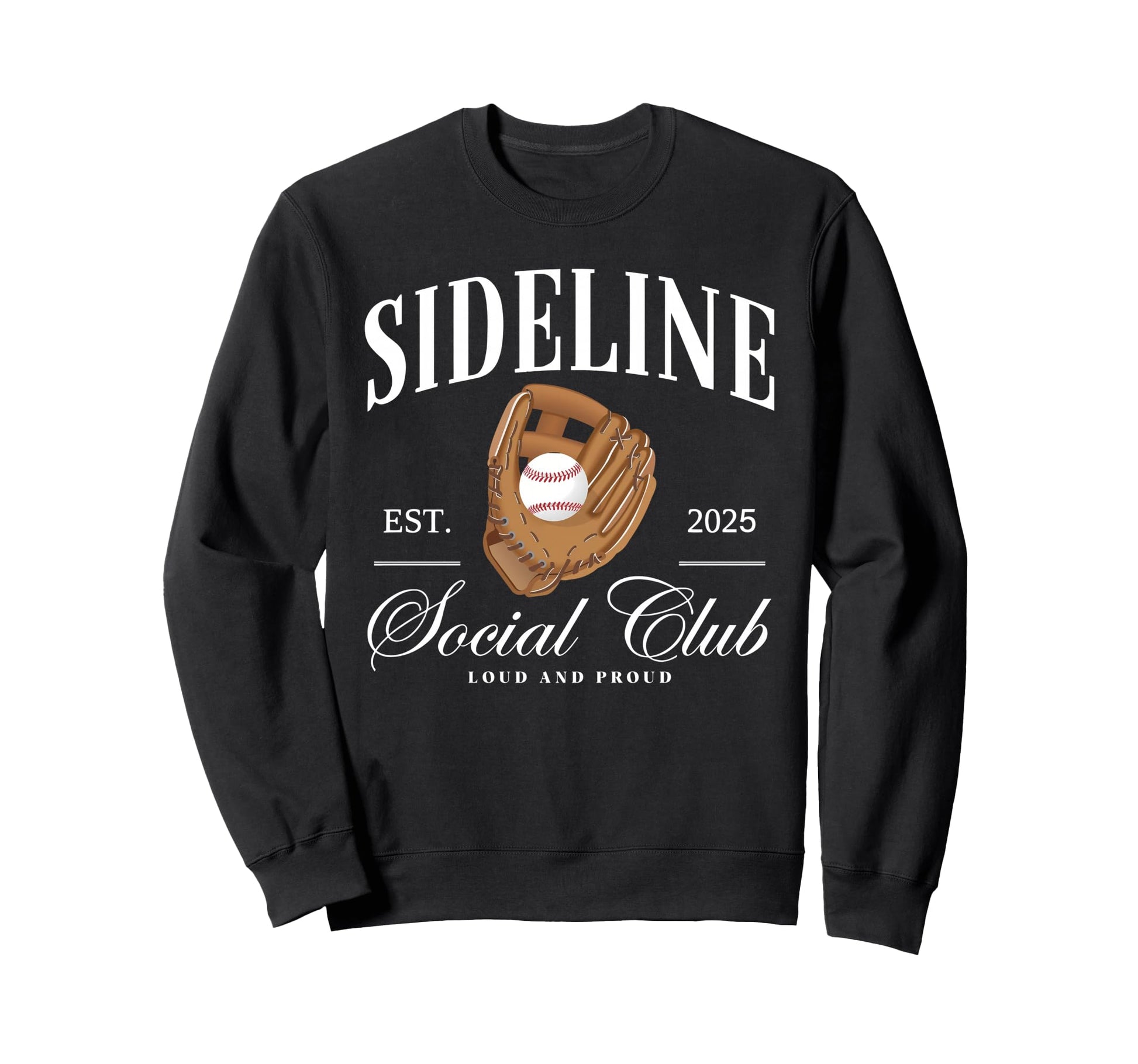 Baseball Sideline Social Club Sweatshirt - Unique Graphic Men Women - T-Shirt, Sweatshirt, Hoodie