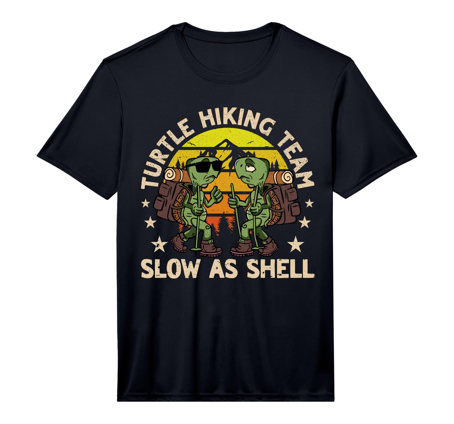 Mens Turtle Hiking Team Slow As T-Shirt - Aesthetic Graphic Men Women - T-Shirt, Sweatshirt, Hoodie