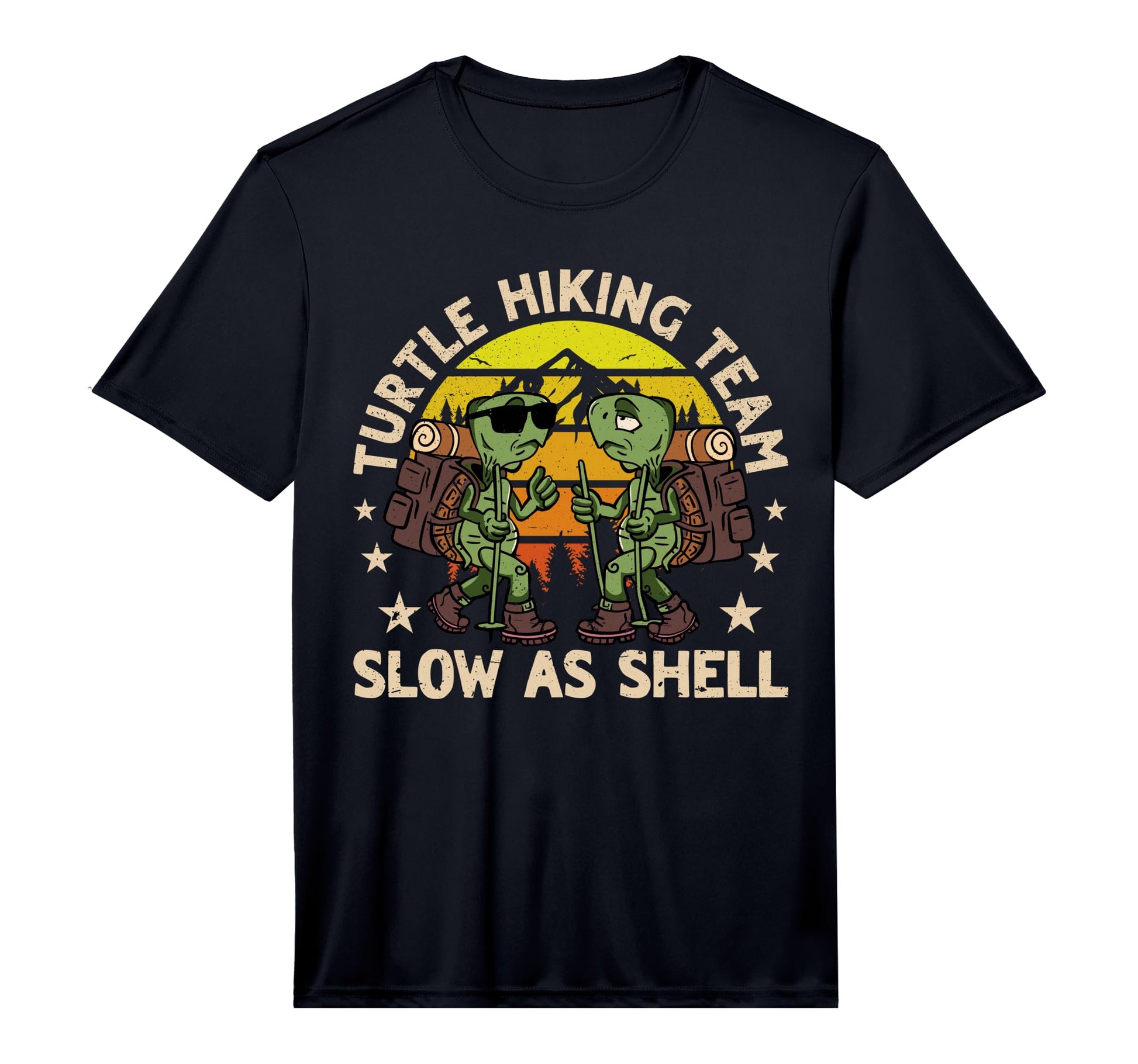 Mens Turtle Hiking Team Slow As T-Shirt - Aesthetic Graphic Men Women - T-Shirt, Sweatshirt, Hoodie