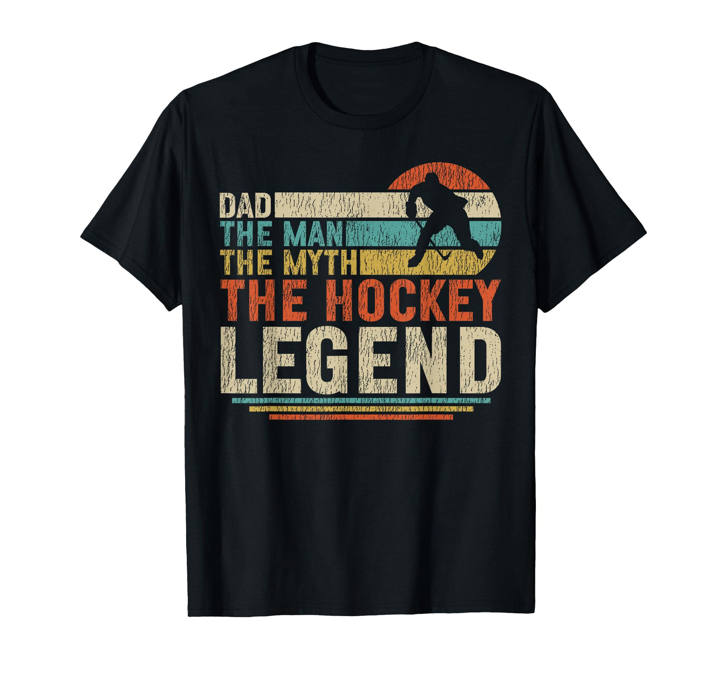 Ice Hockey Dad Father Dad Myth T-Shirt - Unique Graphic for Adults - T-Shirt, Sweatshirt, Hoodie