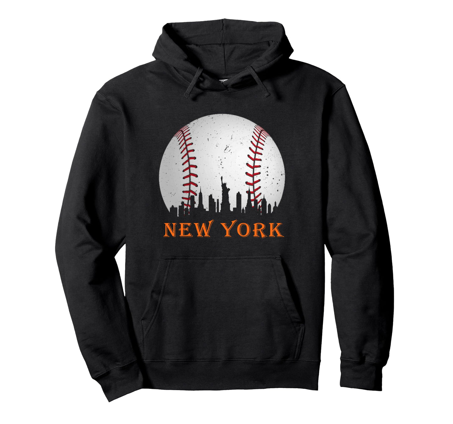 New York Ny Skyline Baseball Met Gameday Hoodie - Graphic Print for Adults - T-Shirt, Sweatshirt, Hoodie