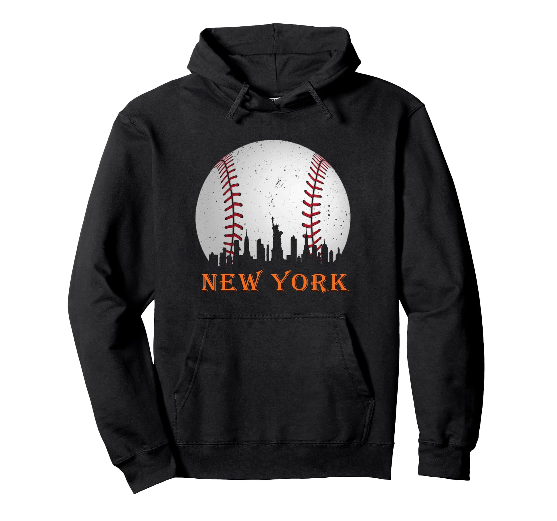New York Ny Skyline Baseball Met Gameday Hoodie - Graphic Print for Adults - T-Shirt, Sweatshirt, Hoodie
