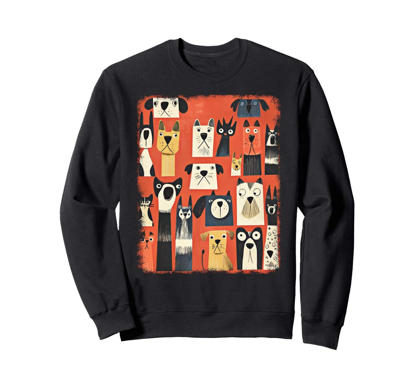 Mid Century Modern Dogs 50S 60S Sweatshirt - Fun Novelty Design Men Women - T-Shirt, Sweatshirt, Hoodie