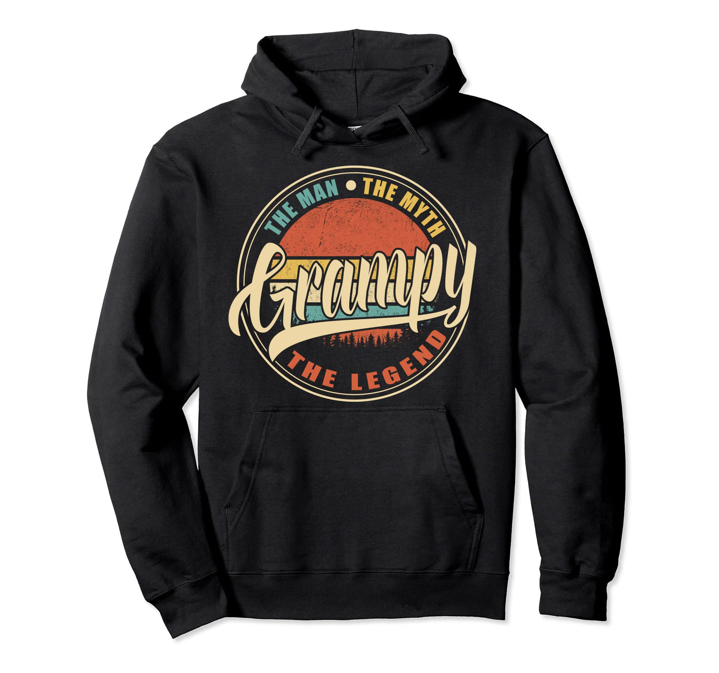 Grampy Myth Legend Fathers Day Hoodie - Novelty Apparel Men Women - T-Shirt, Sweatshirt, Hoodie