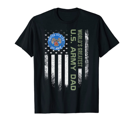 American Flag Worlds Greatest Us Army T-Shirt - Unique Graphic Unisex - T-Shirt, Sweatshirt, Hoodie