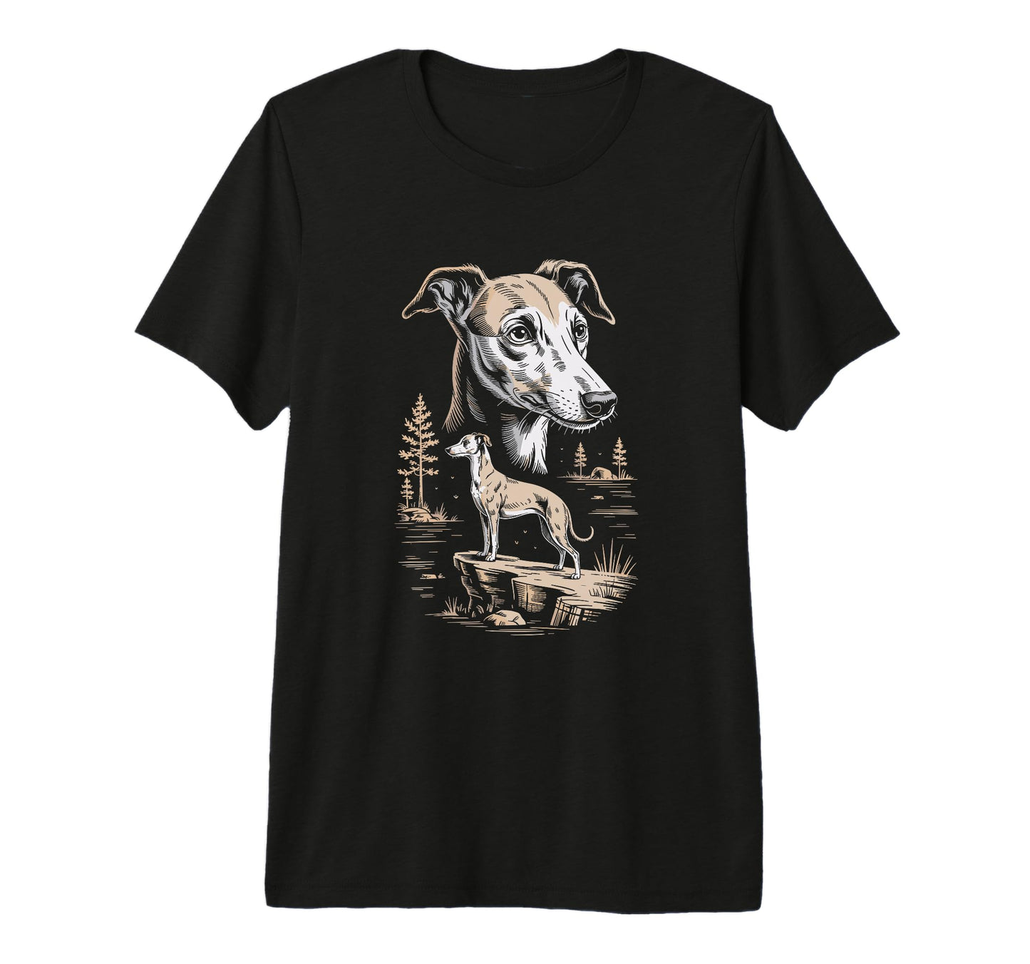 Mom Dad Whippet Dog Owner Hiking T-Shirt - Aesthetic Graphic for Adults - T-Shirt, Sweatshirt, Hoodie