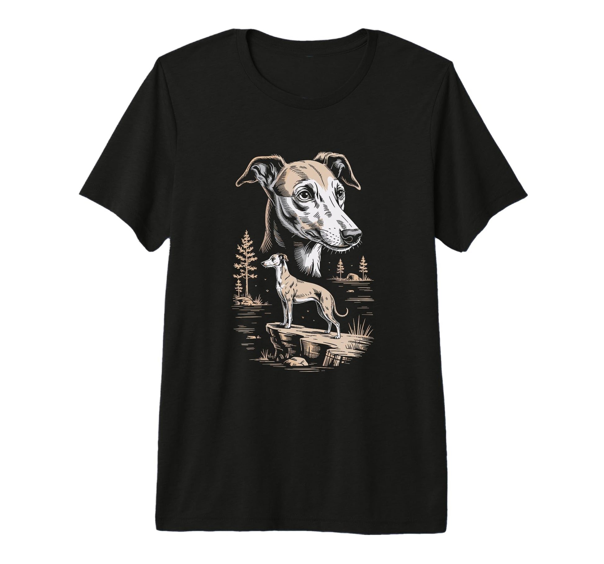 Mom Dad Whippet Dog Owner Hiking T-Shirt - Aesthetic Graphic for Adults - T-Shirt, Sweatshirt, Hoodie