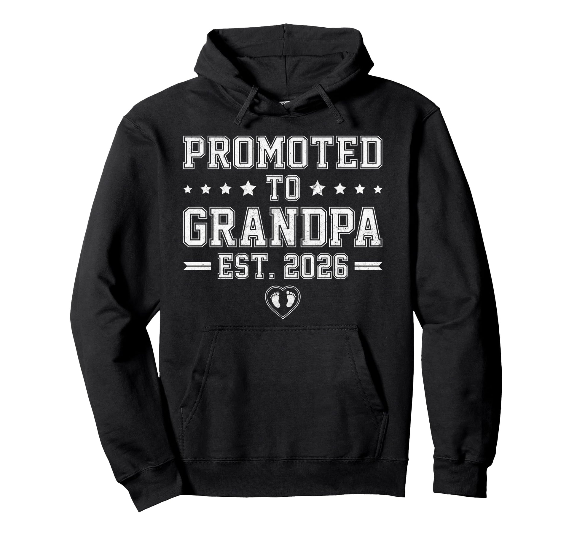 Promoted To Grandpa Est 2026 Soon To Hoodie - Aesthetic Graphic for Adults - T-Shirt, Sweatshirt, Hoodie