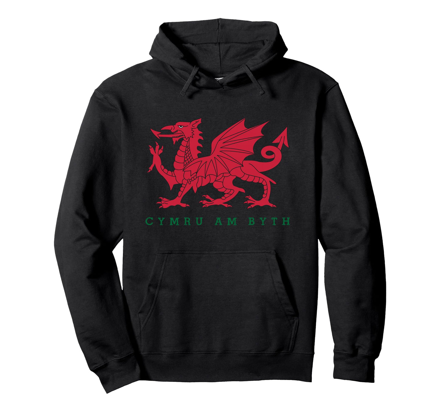 Cymru Am Byth Welsh Rugby Dragon Wales Hoodie - Fun Novelty Design Unisex - T-Shirt, Sweatshirt, Hoodie