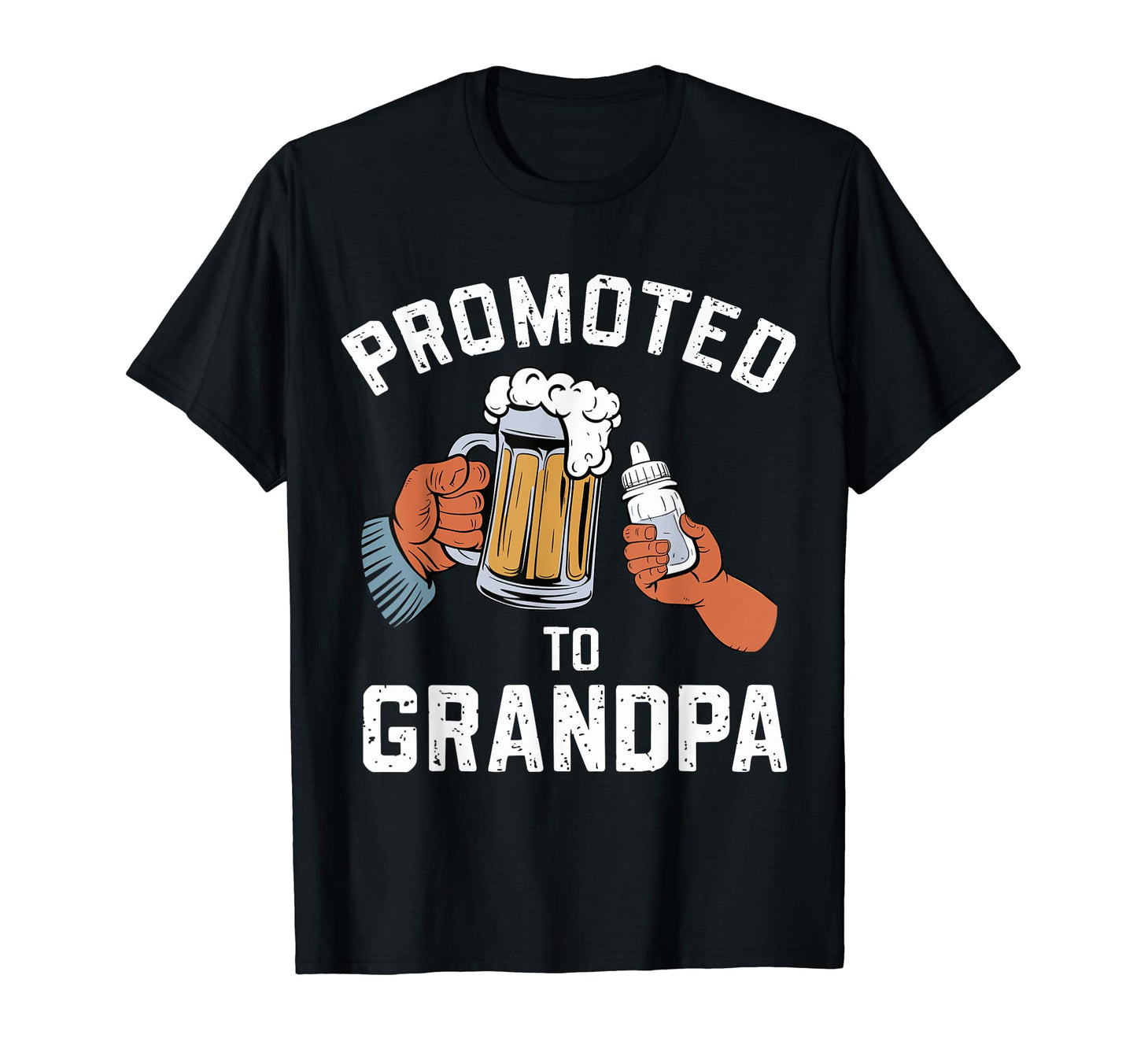 Promoted To Grandpa Grandparents T-Shirt - Unique Graphic Men Women - T-Shirt, Sweatshirt, Hoodie