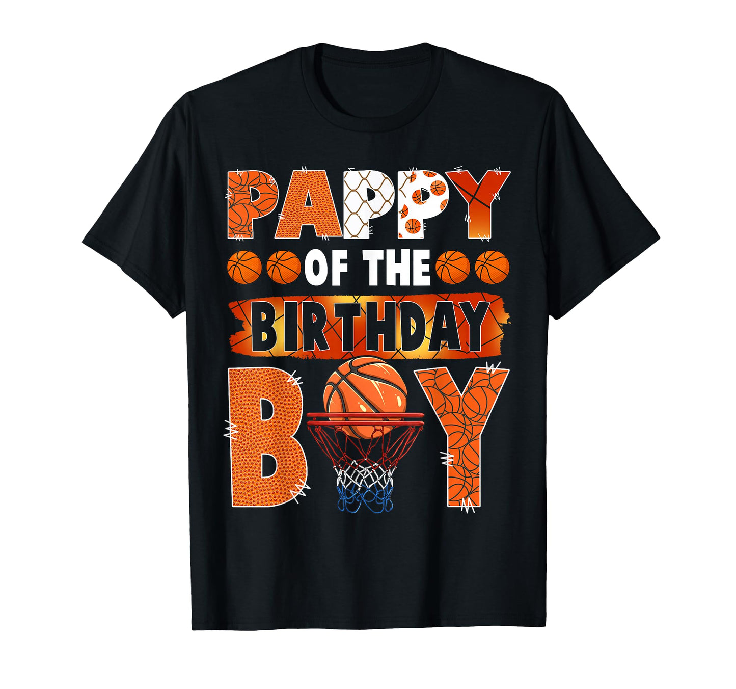Pappy Birthday Basketball Lover T-Shirt - Aesthetic Graphic for Adults - T-Shirt, Sweatshirt, Hoodie