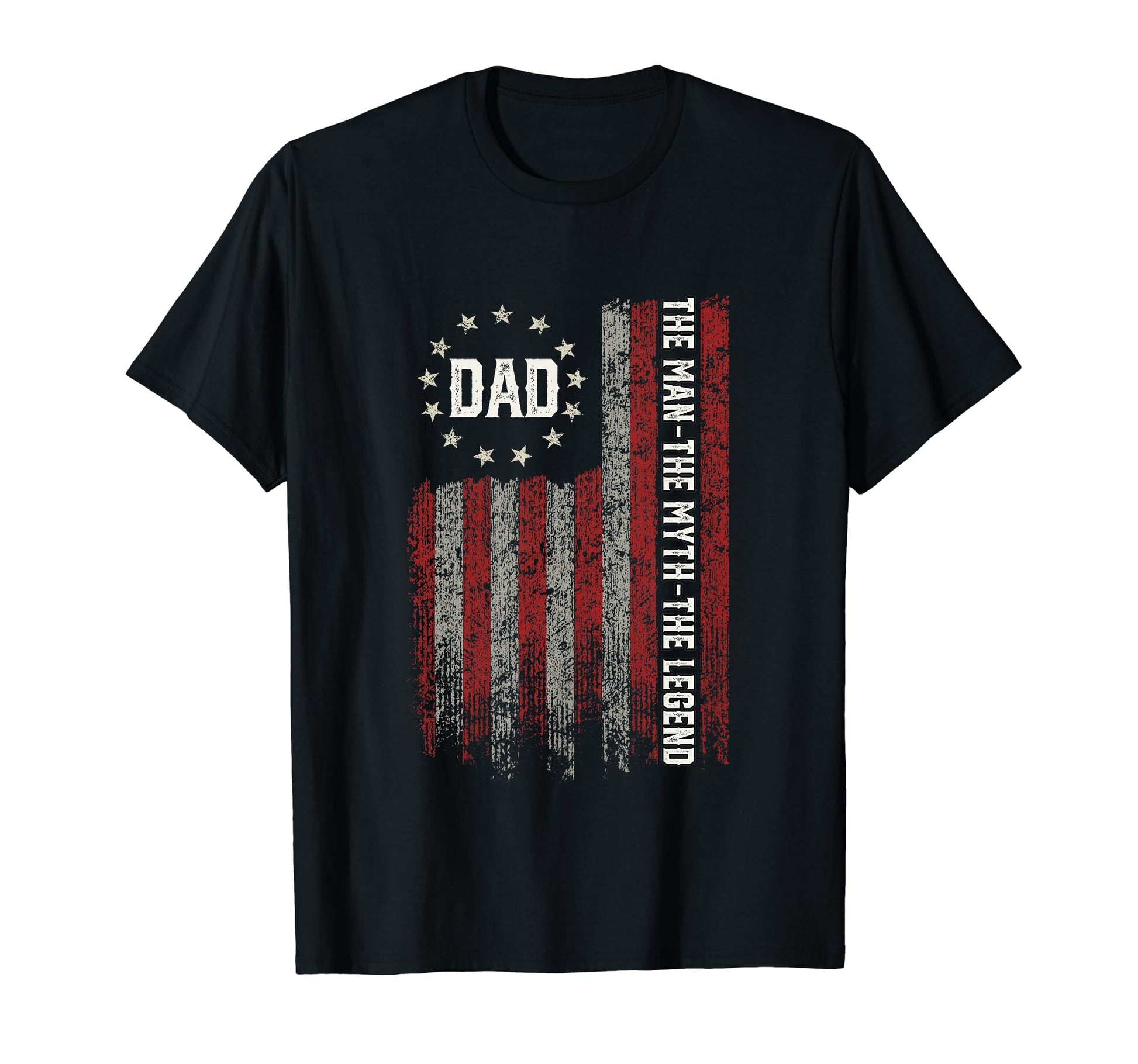 Dad Myth Legend Us American Flag T-Shirt - Streetwear Style for Adults - T-Shirt, Sweatshirt, Hoodie