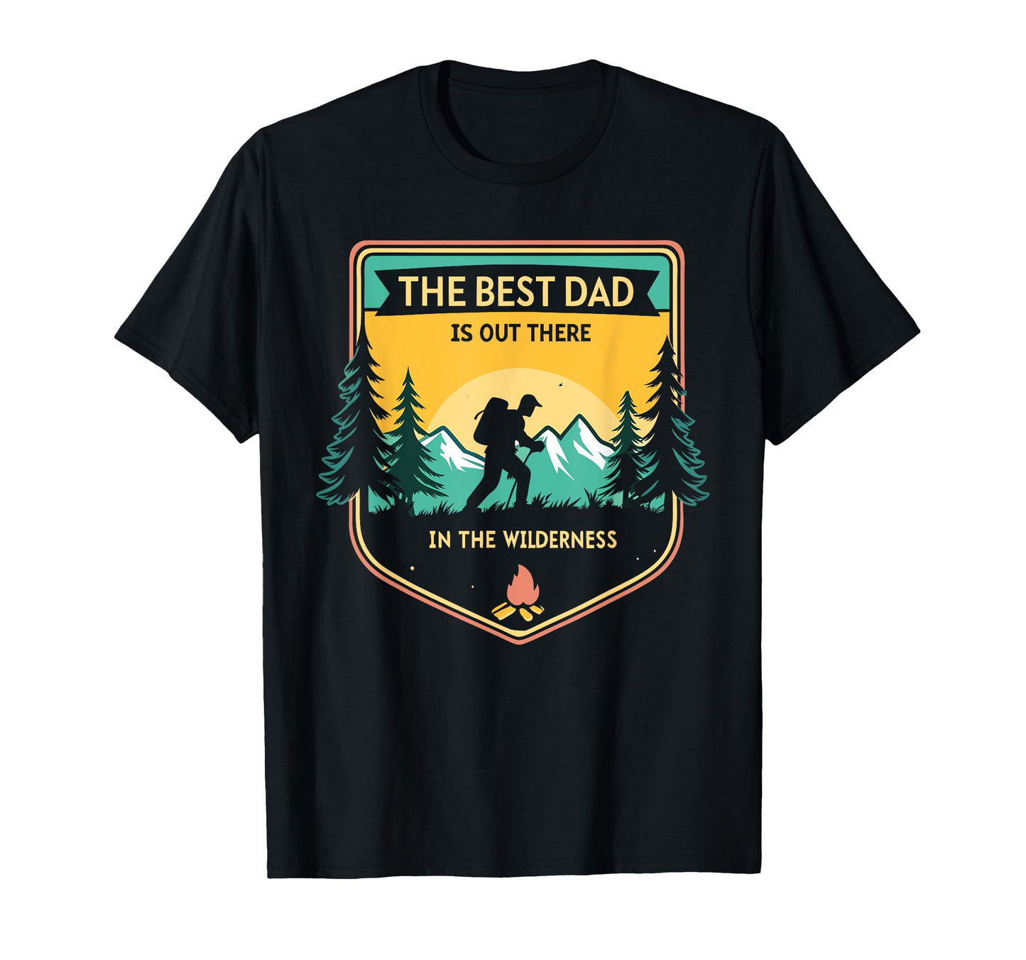 Hiking Dad Fathers Day Outdoors T-Shirt - Unique Graphic Men Women - T-Shirt, Sweatshirt, Hoodie