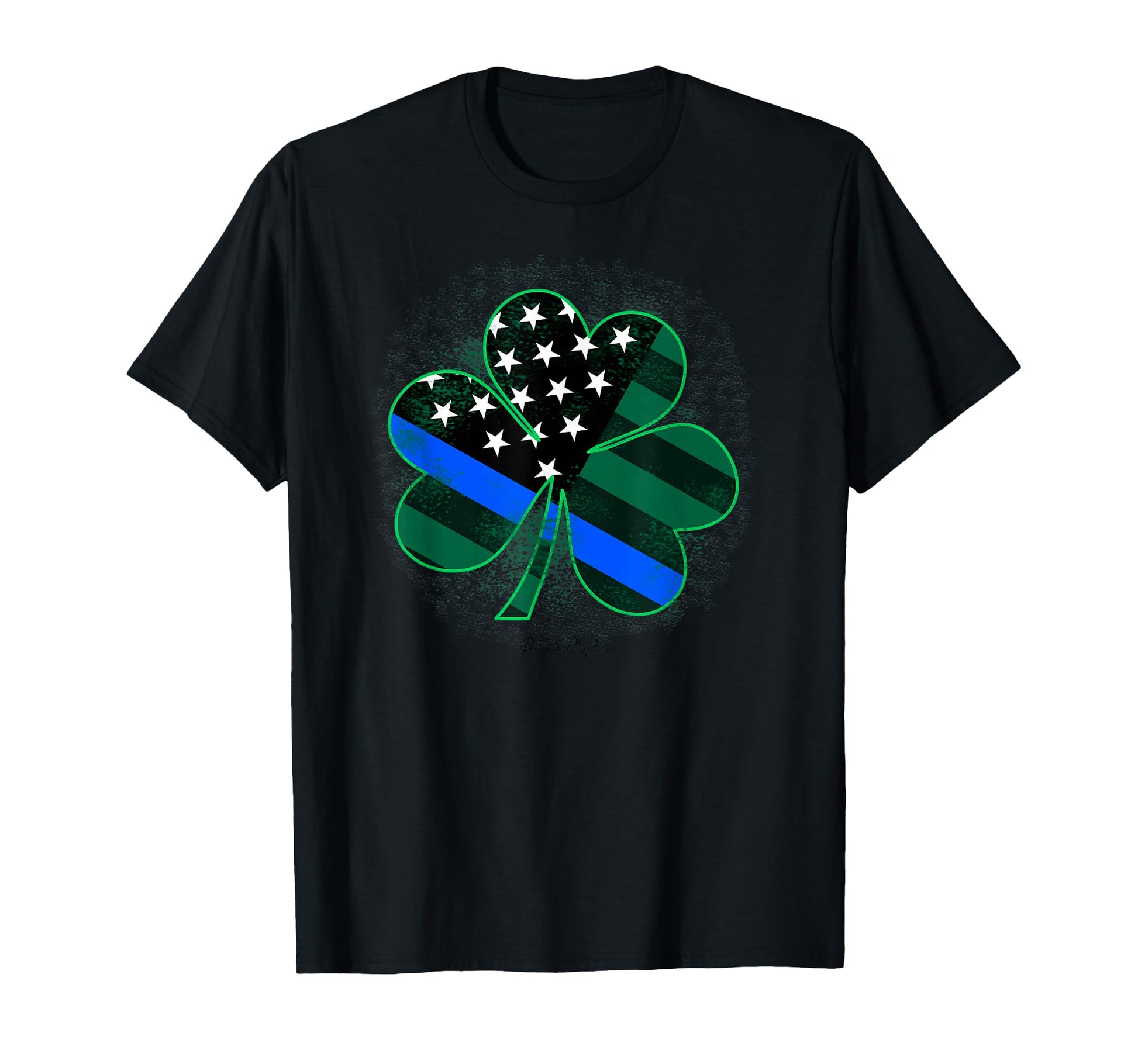 Thin Blue Line St Patricks Day Police T-Shirt - Unique Graphic for Adults - T-Shirt, Sweatshirt, Hoodie