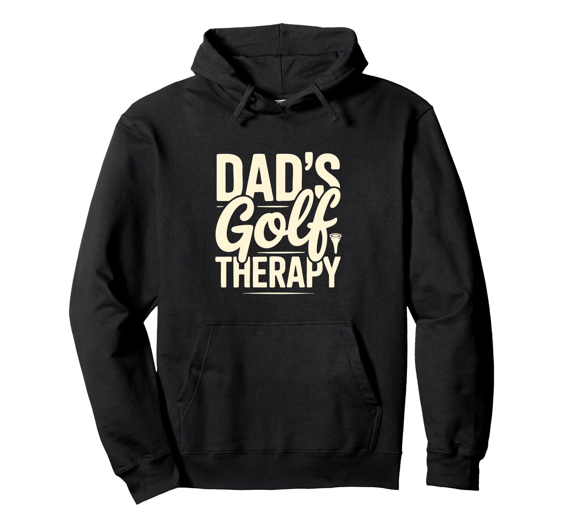 Dads Golf Therapy Funny Golfer Father Hoodie - Custom Art Print for Adults - T-Shirt, Sweatshirt, Hoodie