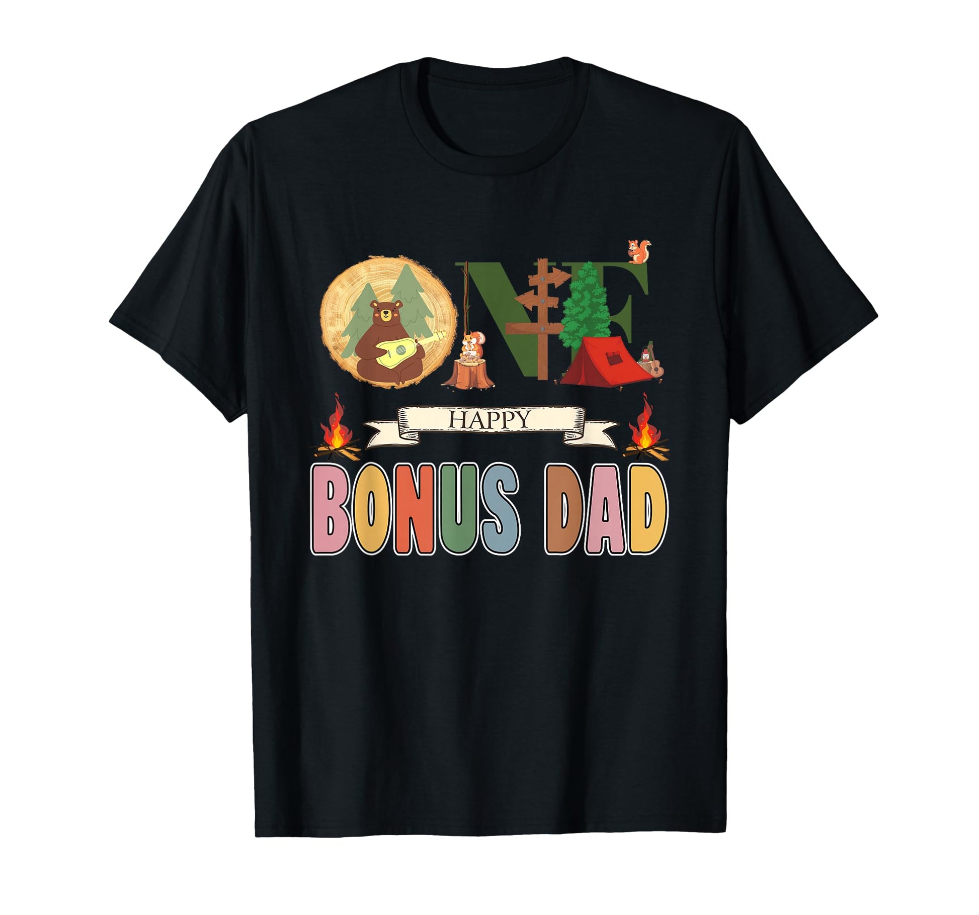 One Happy Bonus Dad Camper 1St T-Shirt - Fun Novelty Design Unisex - T-Shirt, Sweatshirt, Hoodie
