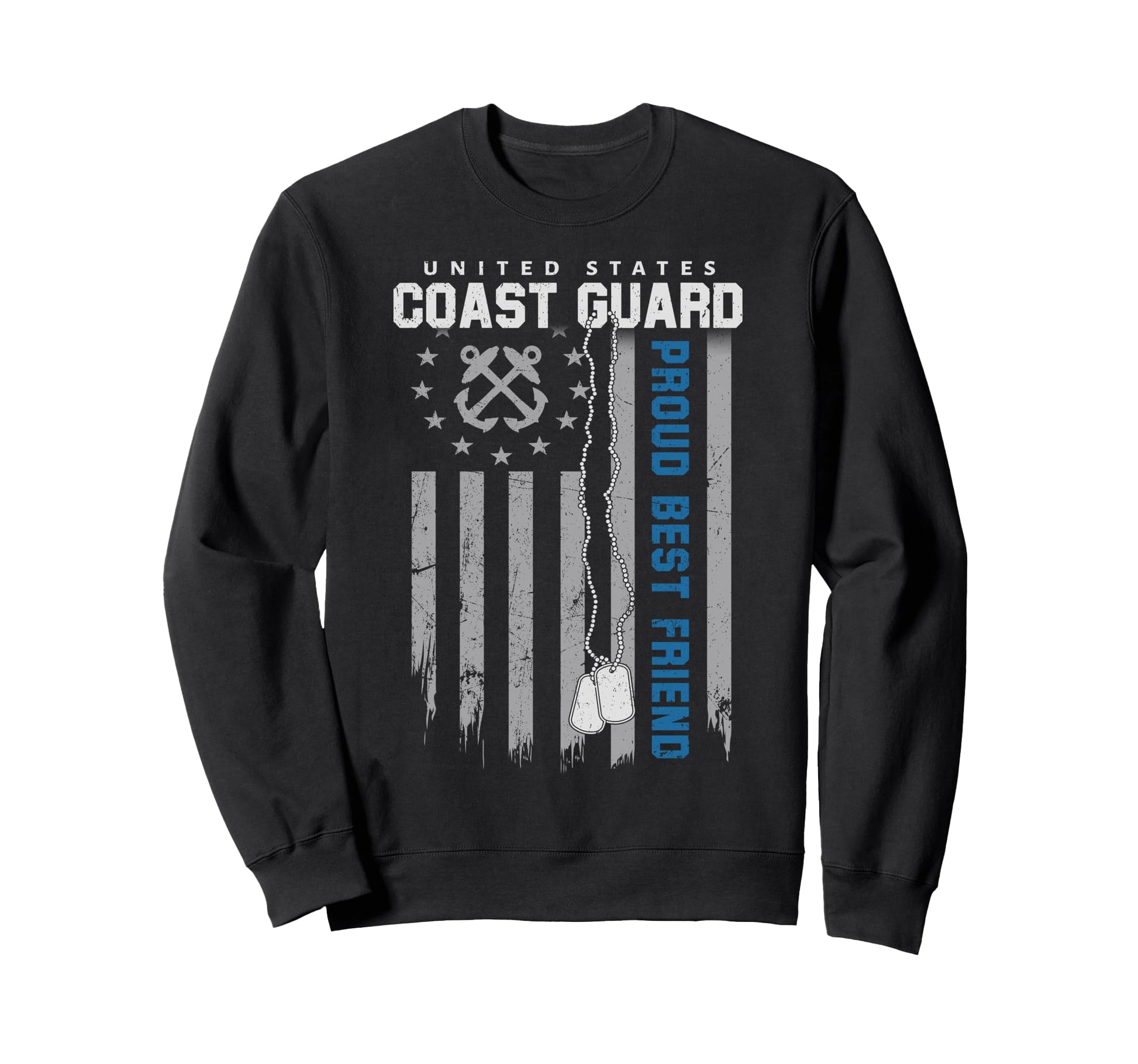 Proud Coast Guard Best Friend Us Sweatshirt - Aesthetic Graphic Unisex - T-Shirt, Sweatshirt, Hoodie