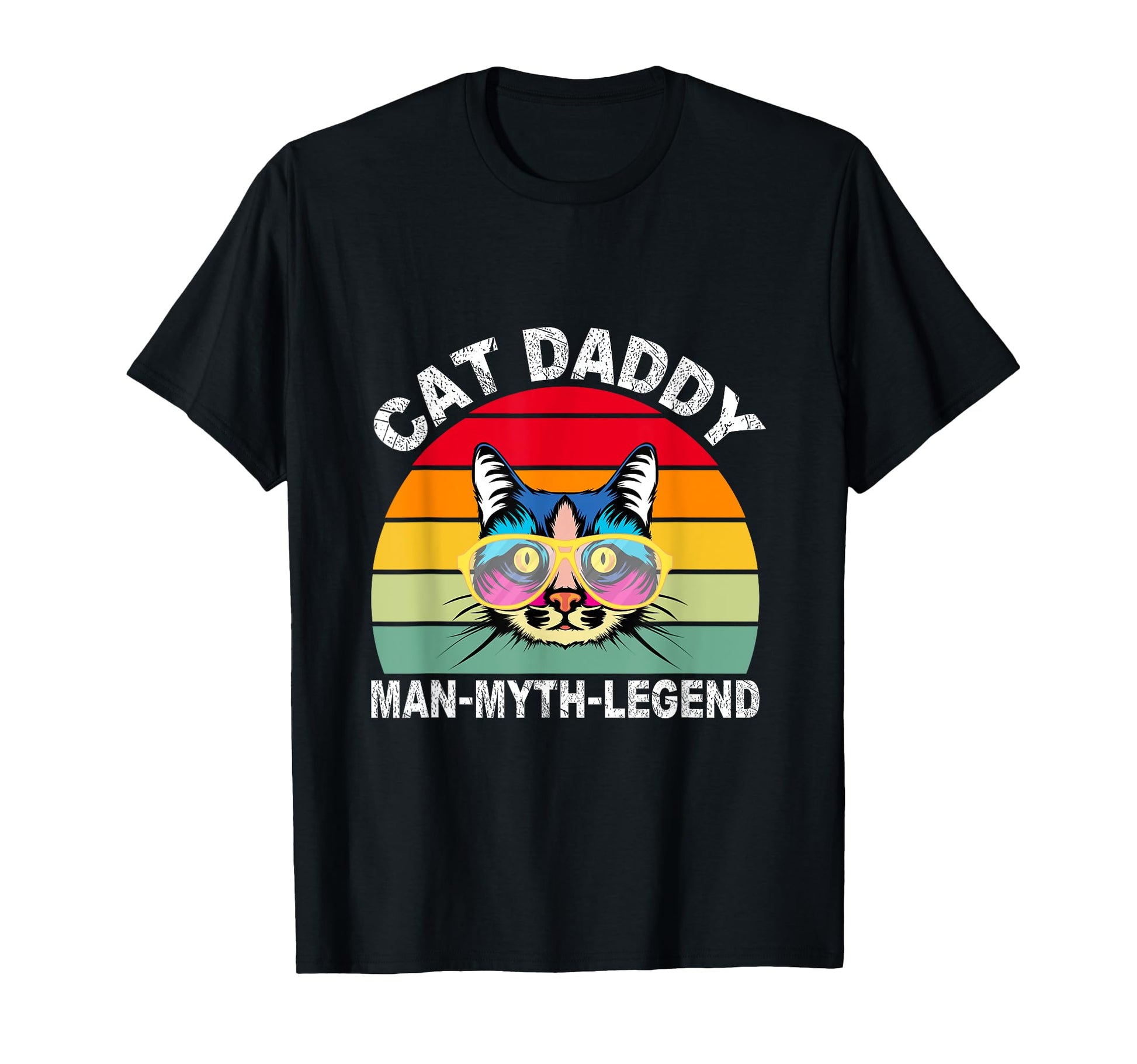 Cat Daddy Myth Legend Dad Kitten Cats T-Shirt - Graphic Print for Adults - T-Shirt, Sweatshirt, Hoodie