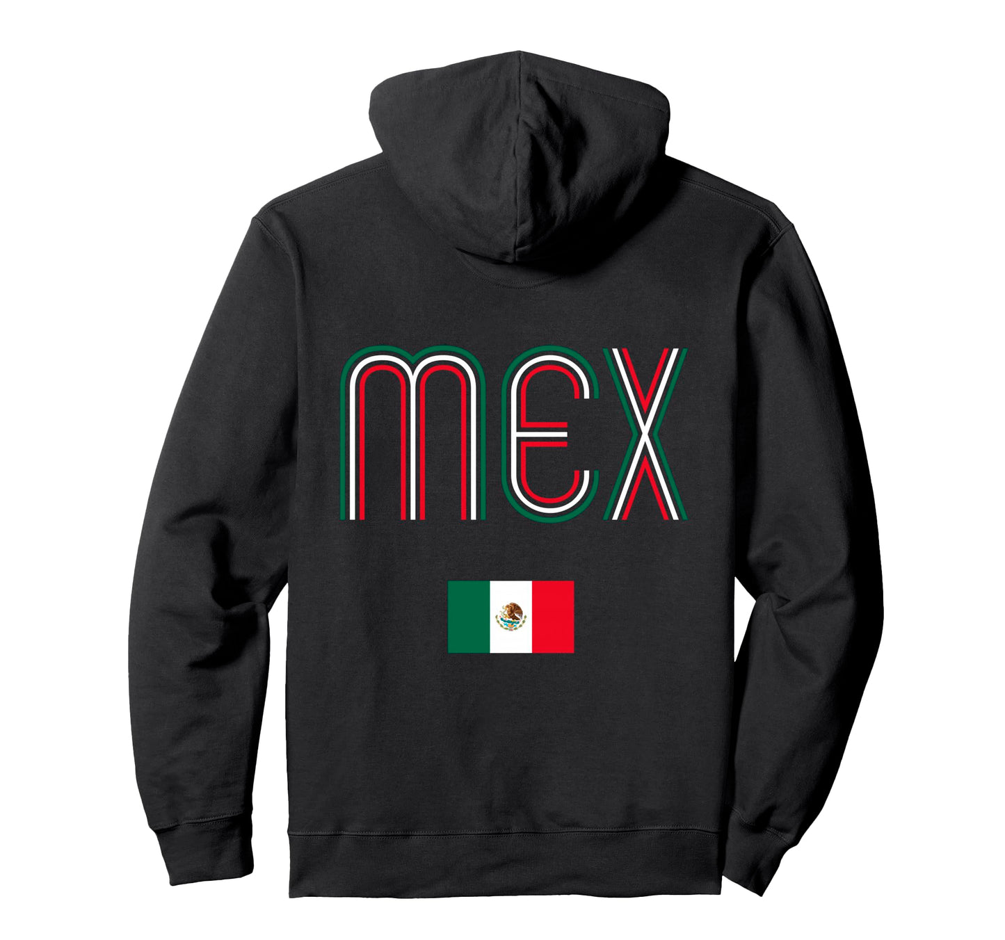 Mexico Flag Country Code Proud Mexican Hoodie - Minimalist Print Men Women - T-Shirt, Sweatshirt, Hoodie