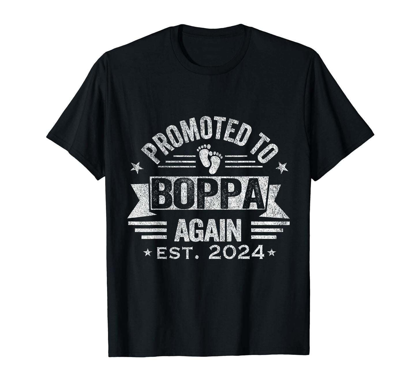 Promoted To Boppa Again 2024 Grandpa T-Shirt - Minimalist Print Men Women - T-Shirt, Sweatshirt, Hoodie