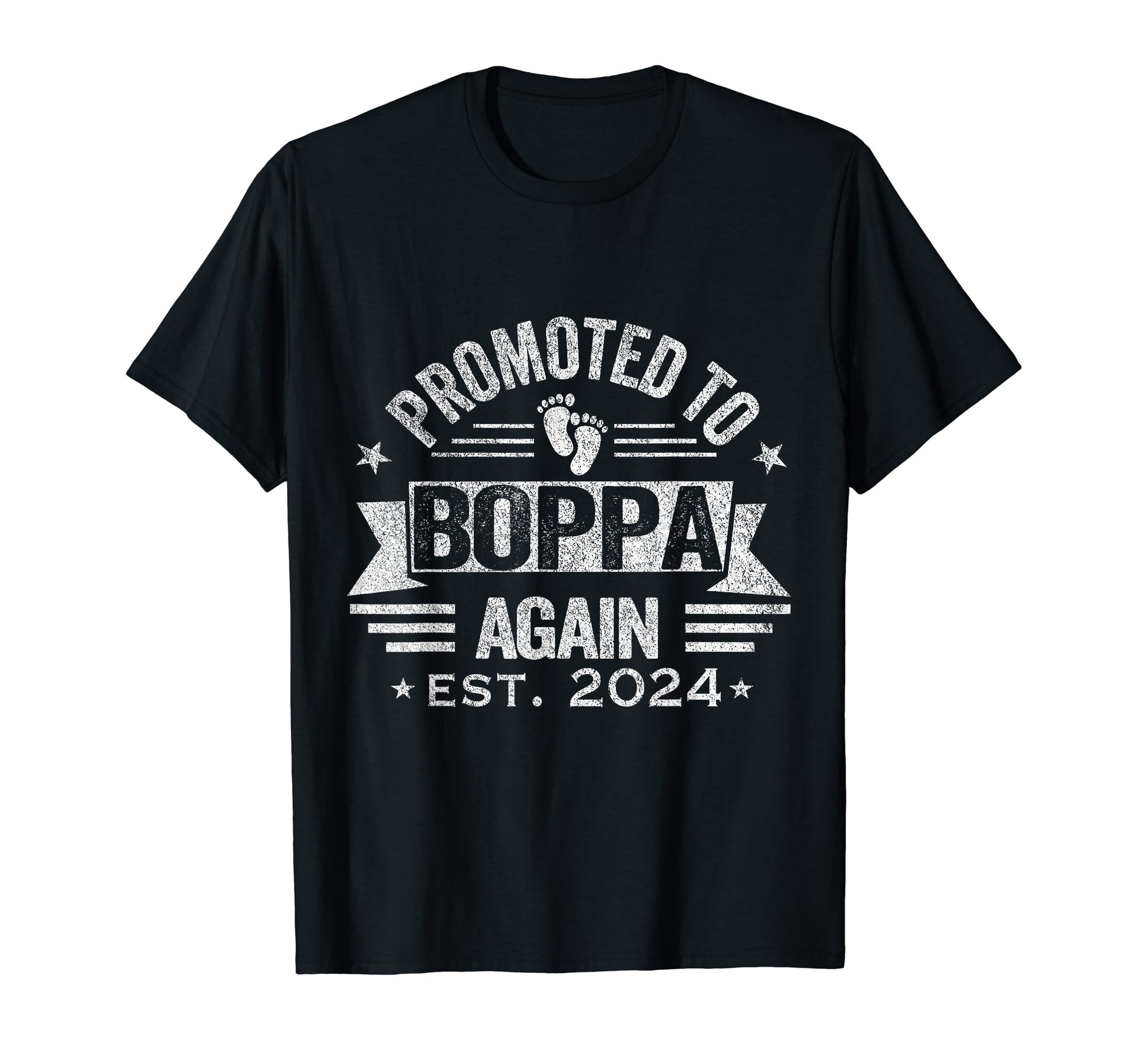 Promoted To Boppa Again 2024 Grandpa T-Shirt - Minimalist Print Men Women - T-Shirt, Sweatshirt, Hoodie