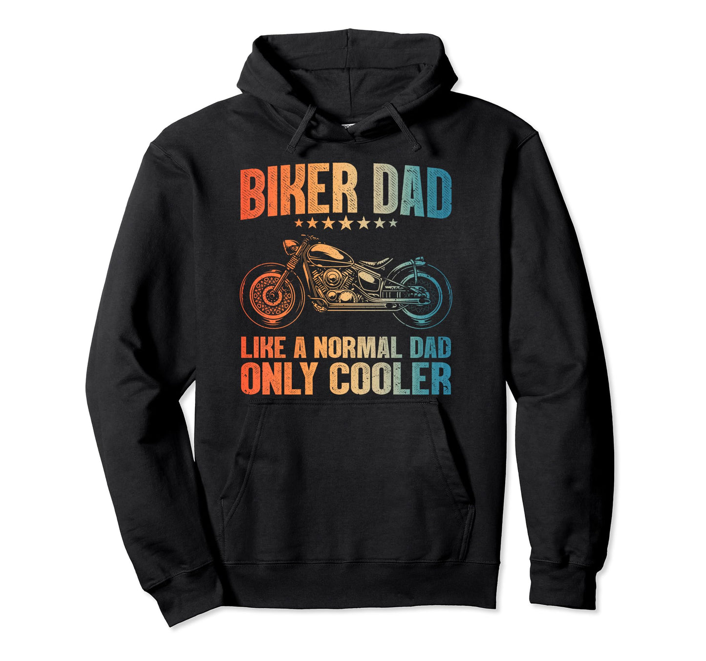 Biker Dad Motorcycling Motorcycle Biker Hoodie - Trendy Graphic for Adults - T-Shirt, Sweatshirt, Hoodie
