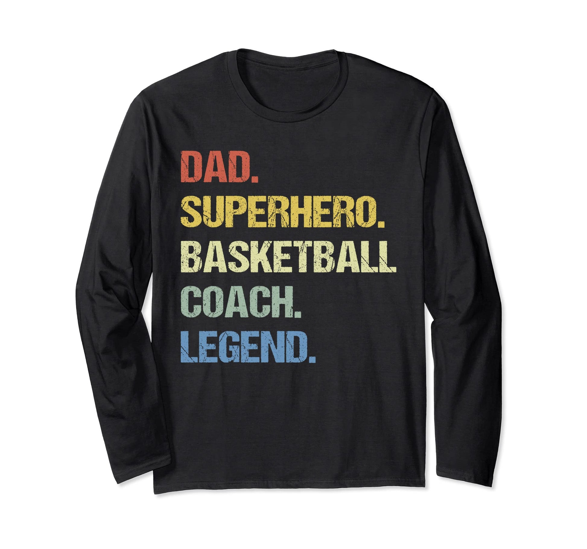 Dad Superhero Basketball Coach T-Shirt - Minimalist Print for Adults - T-Shirt, Sweatshirt, Hoodie
