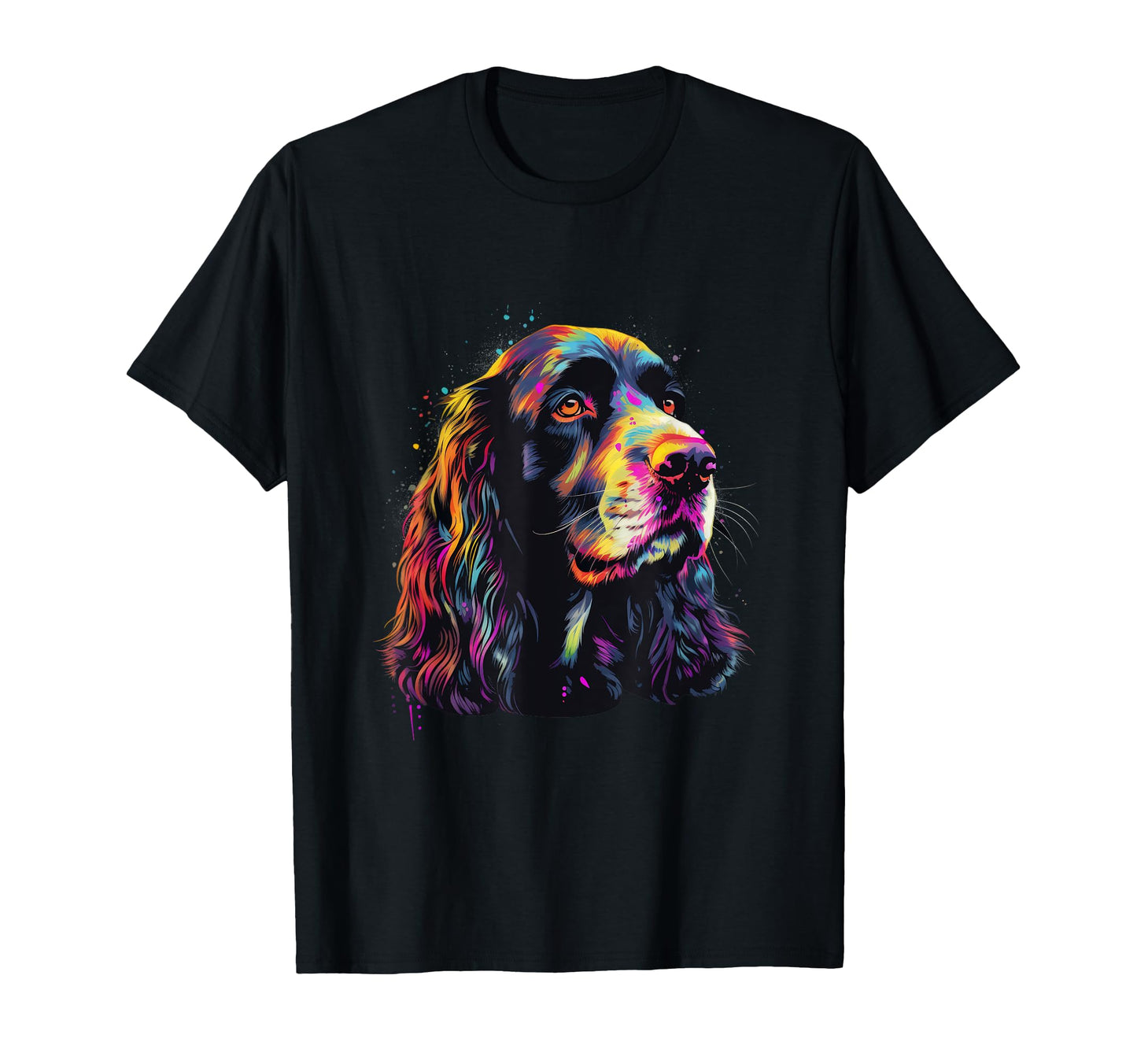 Springer Spaniel Pop Art English T-Shirt - Casual Everyday Wear Men Women - T-Shirt, Sweatshirt, Hoodie