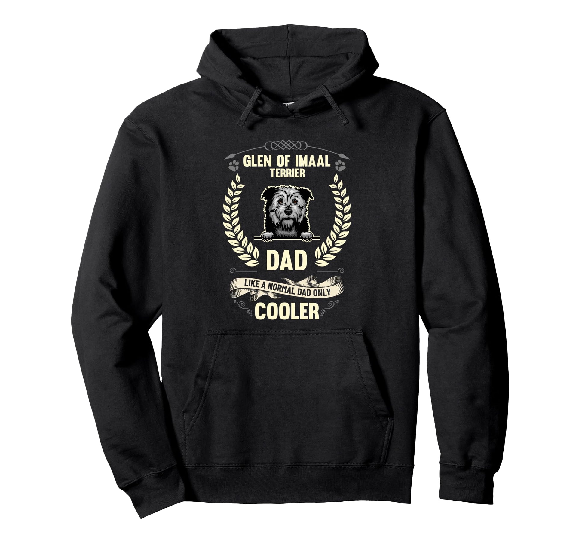 Glen Imaal Terrier Dad Like Normal Dad Hoodie - Custom Art Print Men Women - T-Shirt, Sweatshirt, Hoodie