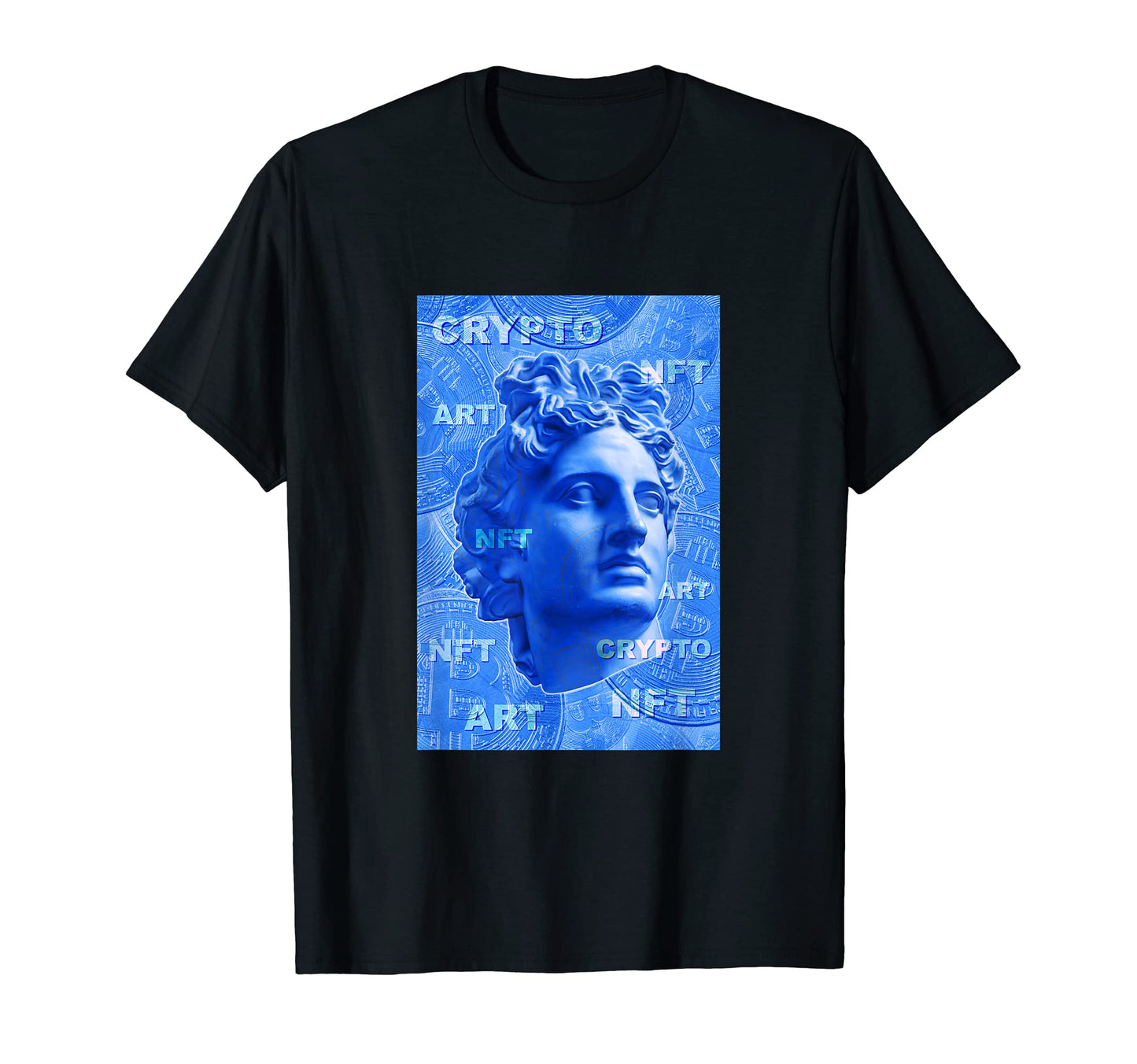 Digital Art Pop Art David Statue Da T-Shirt - Novelty Apparel for Adults - T-Shirt, Sweatshirt, Hoodie