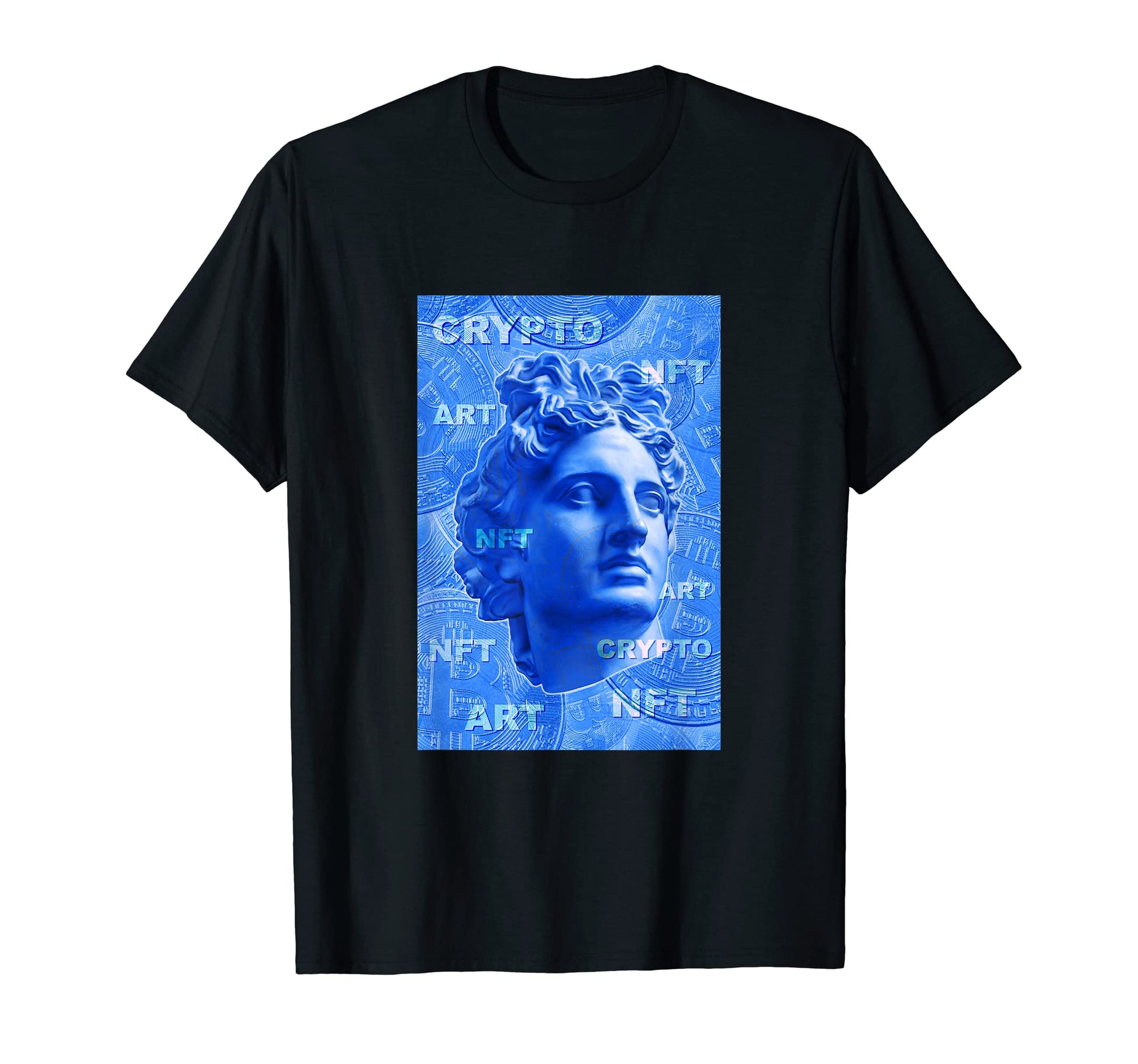 Digital Art Pop Art David Statue Da T-Shirt - Novelty Apparel for Adults - T-Shirt, Sweatshirt, Hoodie