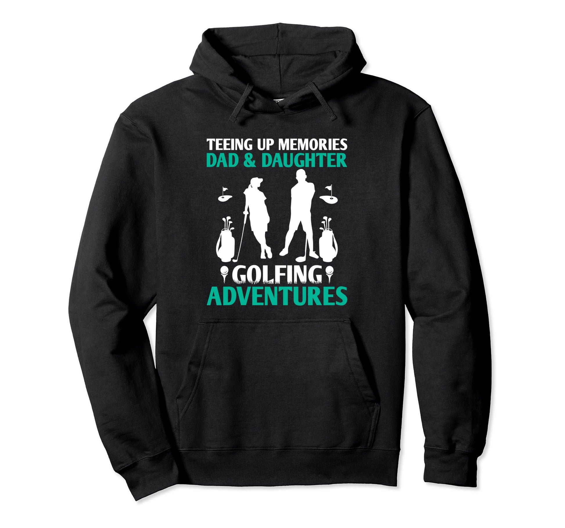 Dad And Daughter Golf Champions Finest Hoodie - Novelty Apparel for Adults - T-Shirt, Sweatshirt, Hoodie