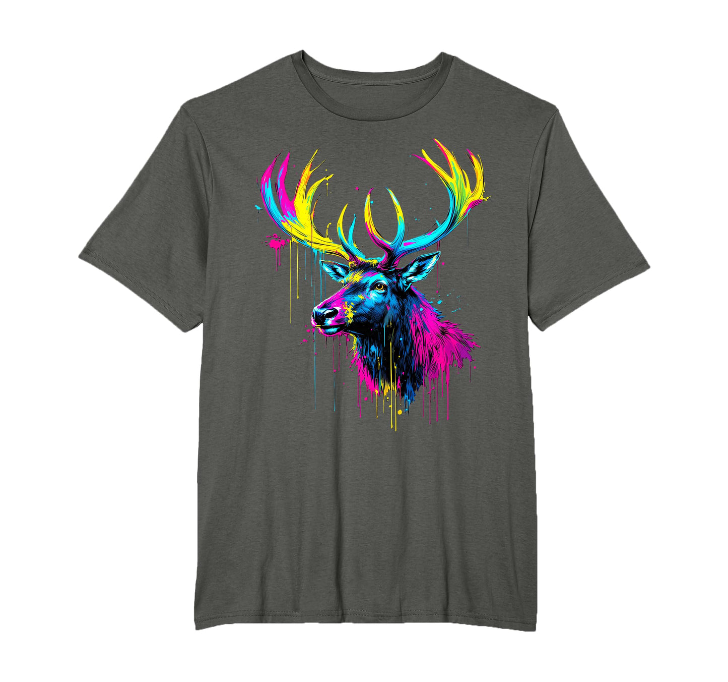 Elk Lovers Colorful Pop Art Beautiful Elk T-Shirt - Minimalist Print Unisex - T-Shirt, Sweatshirt, Hoodie