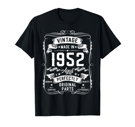 1952 74Yr 74Th Birthday Gifts 74 Years T-Shirt - Aesthetic Graphic Unisex - T-Shirt, Sweatshirt, Hoodie